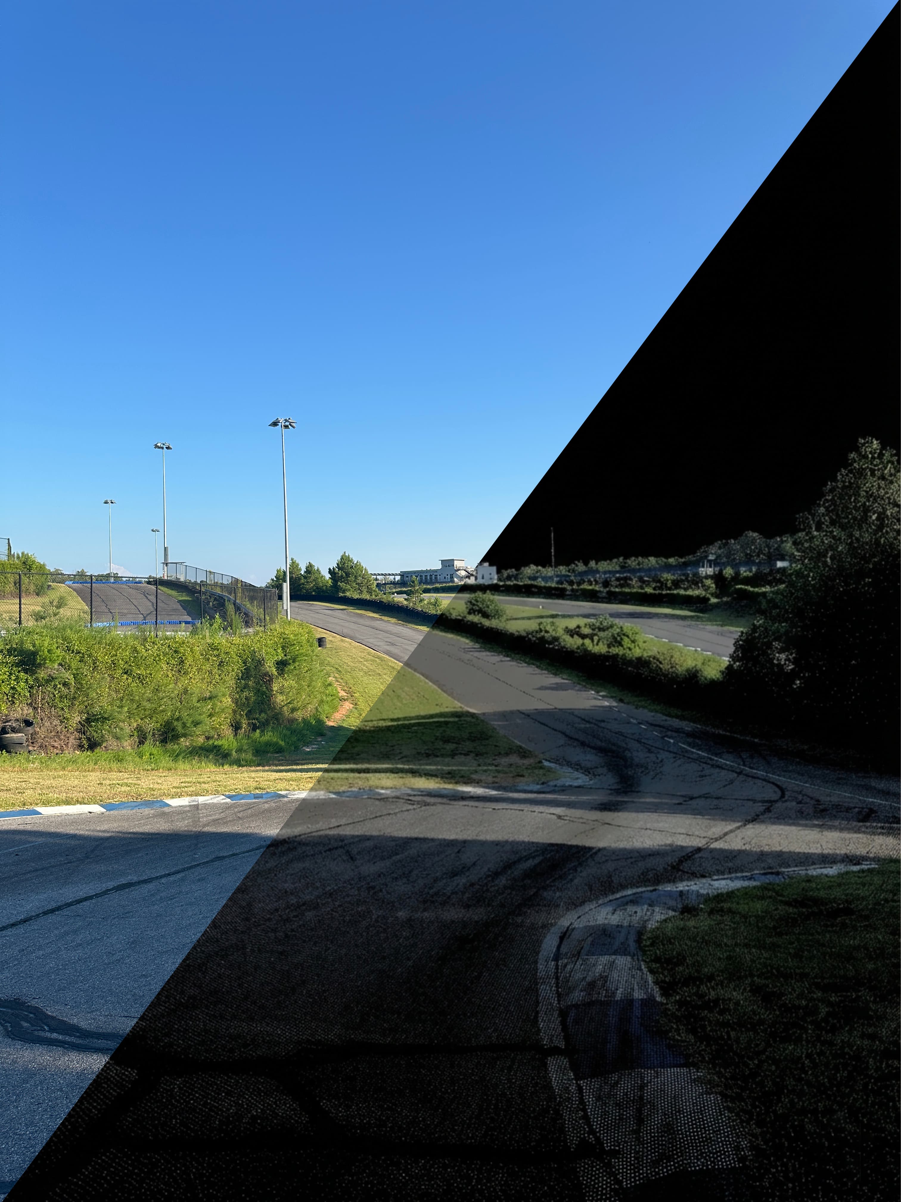 The kart circuit scan beside the photographed track