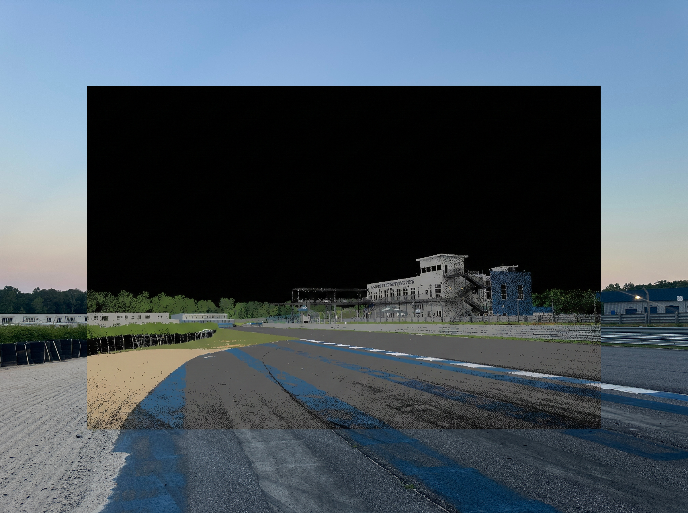 LiDAR 3D reconstruction of a race circuit